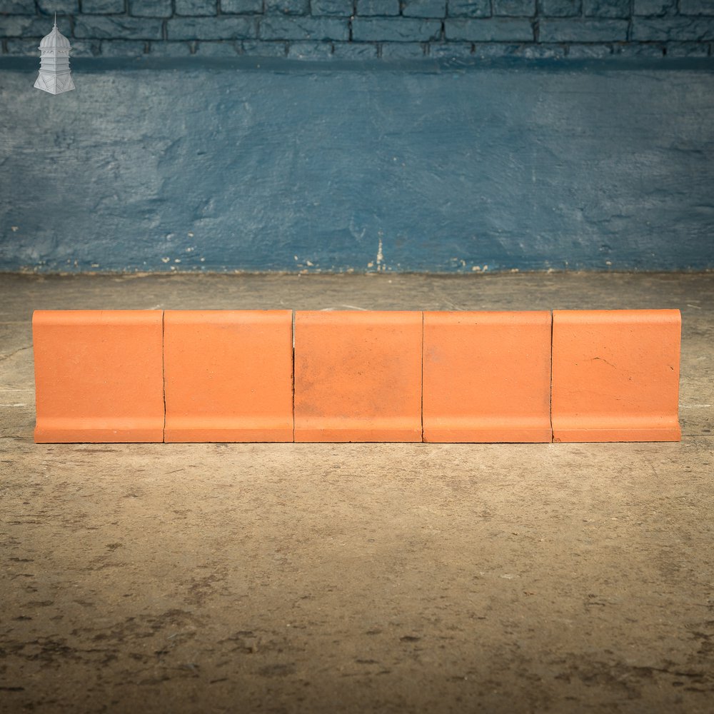 Batch of 26 Quarry Tile Upstand \ Skirting Tiles