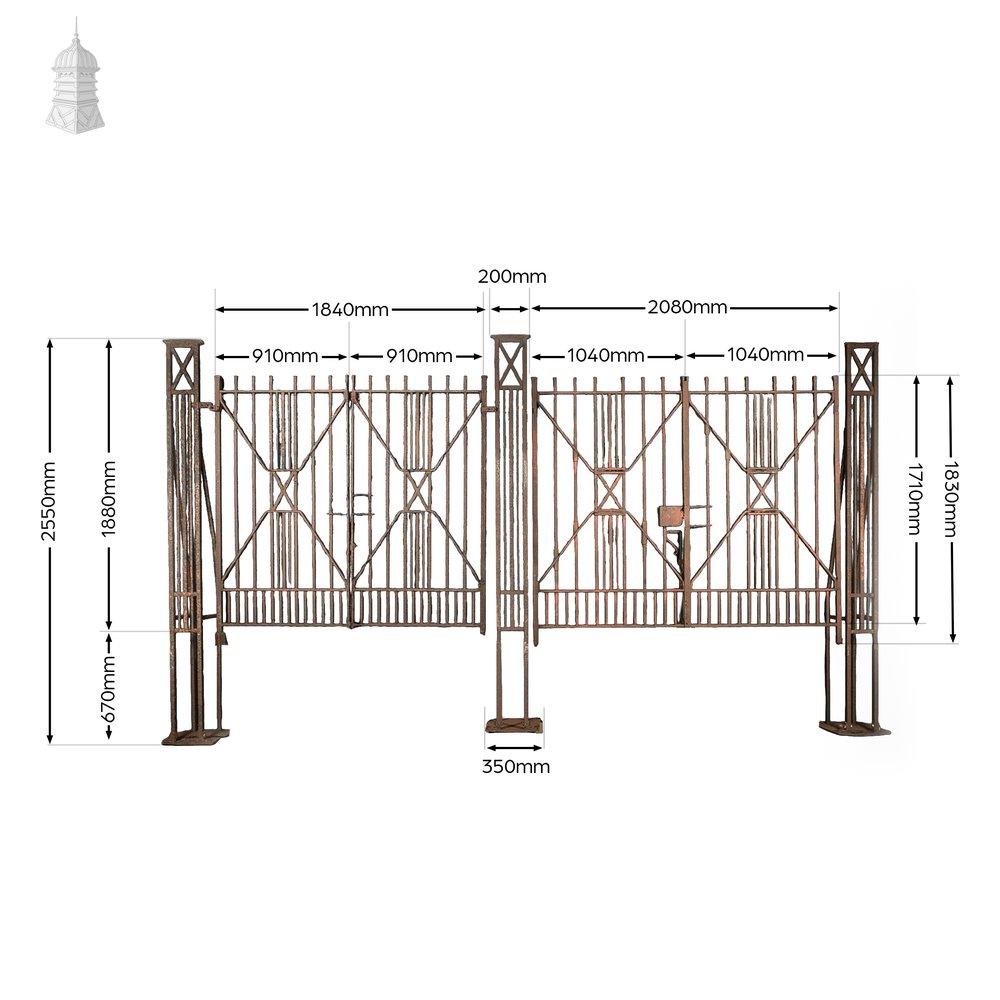 Double Pedistrian Gates
