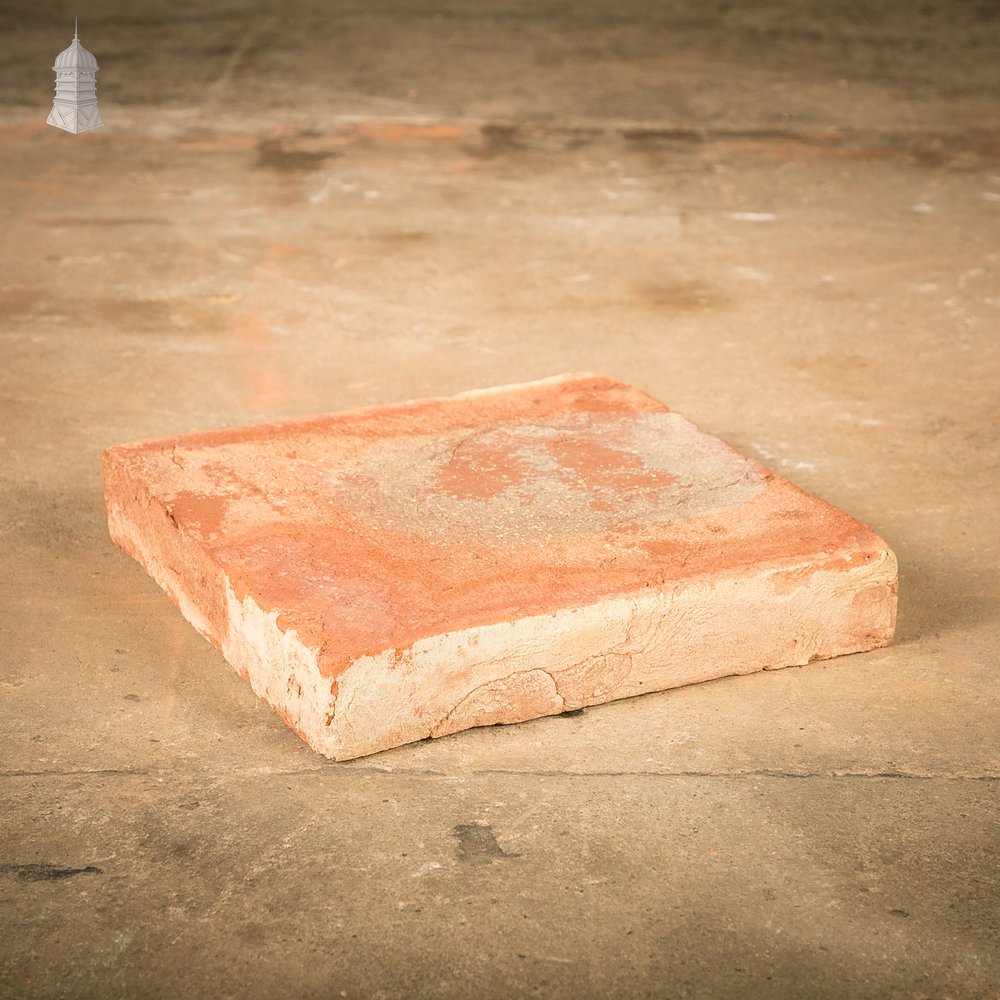 9” Handmade Red Floor Tile with Kiln-fired Tonal Variation - Batch of 12 Square Metres