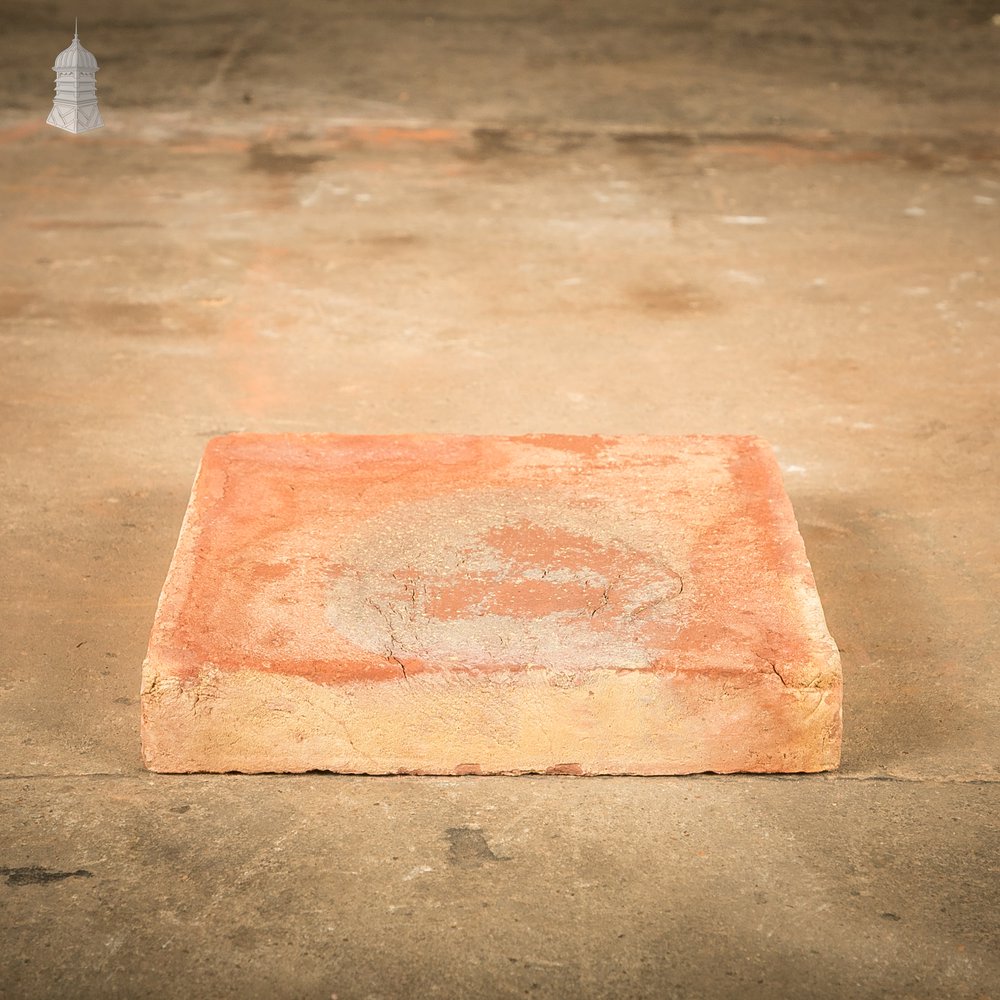 9” Handmade Red Floor Tile with Kiln-fired Tonal Variation - Batch of 12 Square Metres