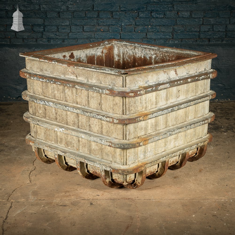 Reclaimed Military Parachute Supply Crate | Distressed Industrial Planter & Prop Piece