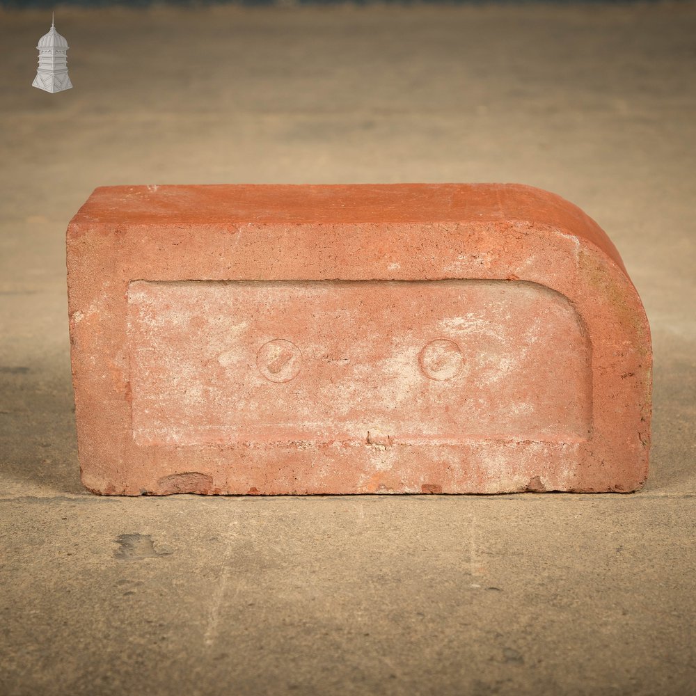 Red Bullnose Bricks. Reclaimed Single Bullnose