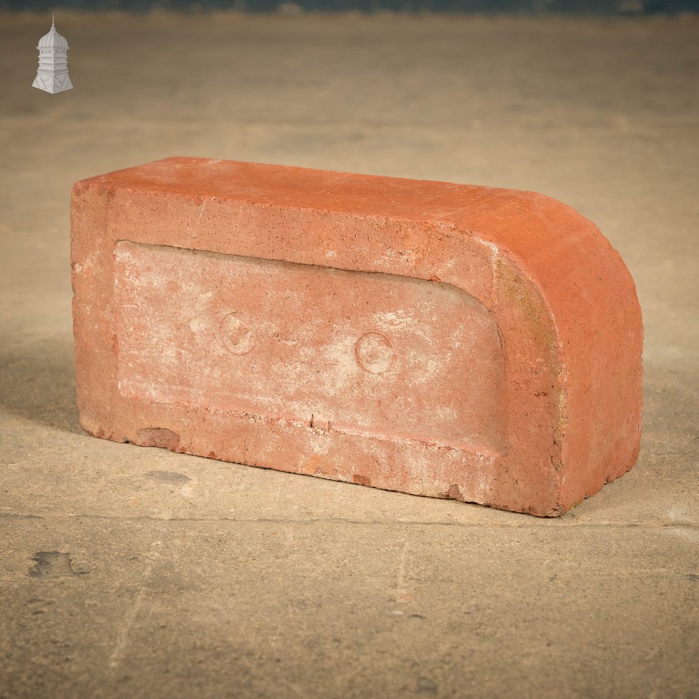 Red Bullnose Bricks. Reclaimed Single Bullnose