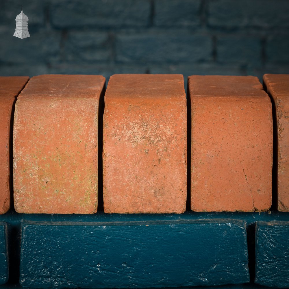 Red Bullnose Bricks. Reclaimed Single Bullnose