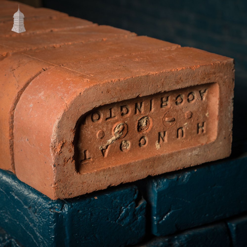 Red Bullnose Bricks. Reclaimed Single Bullnose
