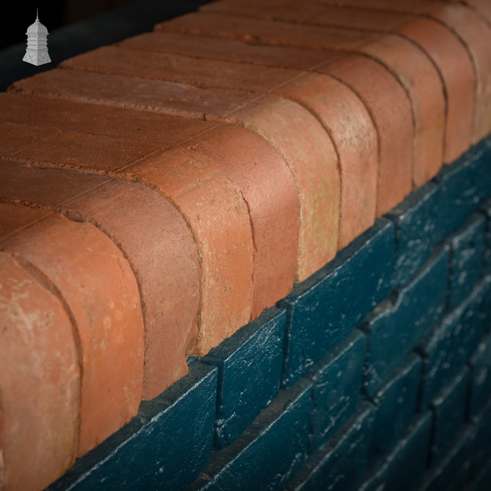Red Bullnose Bricks. Reclaimed Single Bullnose