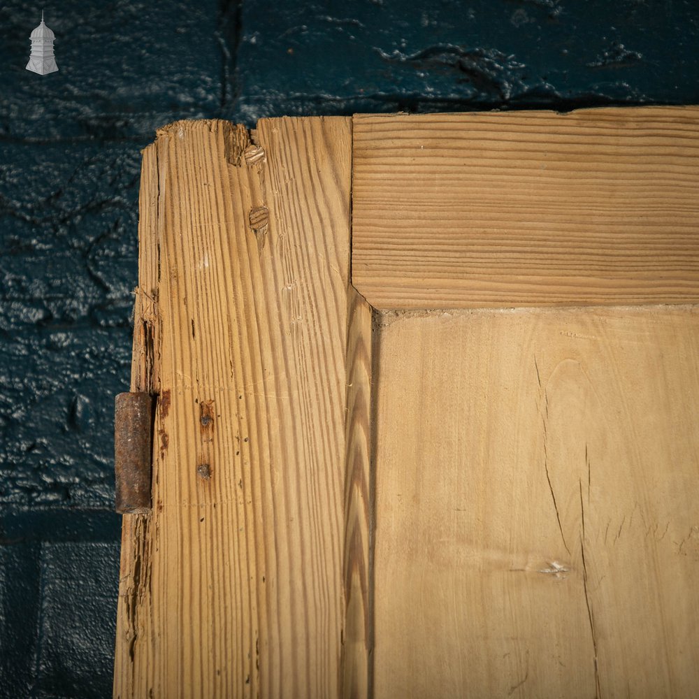 Pine Paneled Door, French 3 Panel Victorian