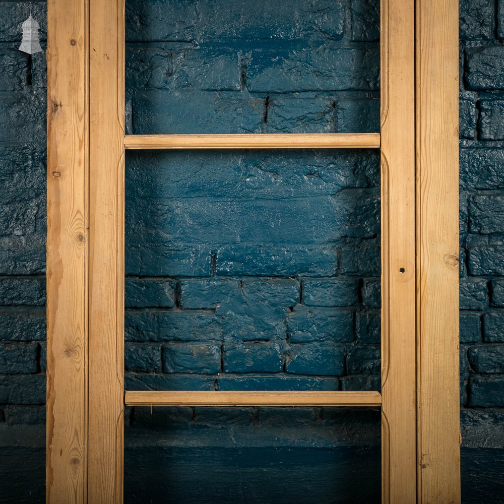 Glazed Pine Door, Victorian Cupboard door and Frame With Horizontal Glazing Bars
