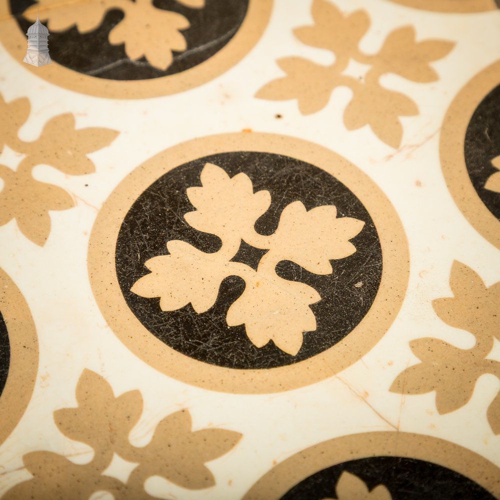 Minton & Co Encaustic Tiles, Batch of 4 Victorian Tiles