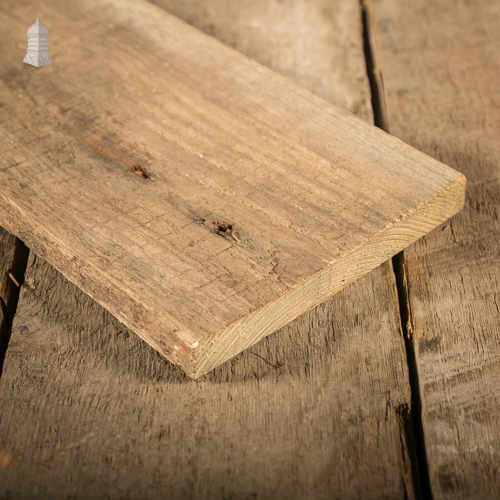 7" Inch Wide Pine Floorboards cut from Salvaged Floor Joists, Batch of 5 Square Metres