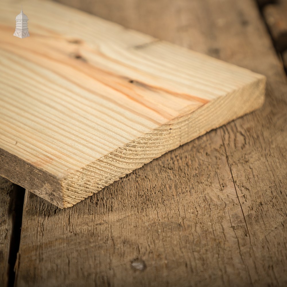 7" Inch Wide Pine Floorboards cut from Salvaged Floor Joists, Batch of 5 Square Metres