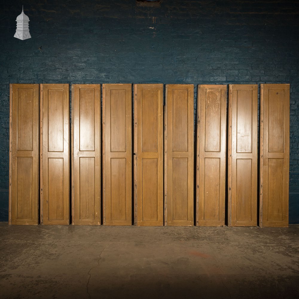 Moulded Chapel Panelling, 2 Panel, Faux Woodgrain - A Run of 33M