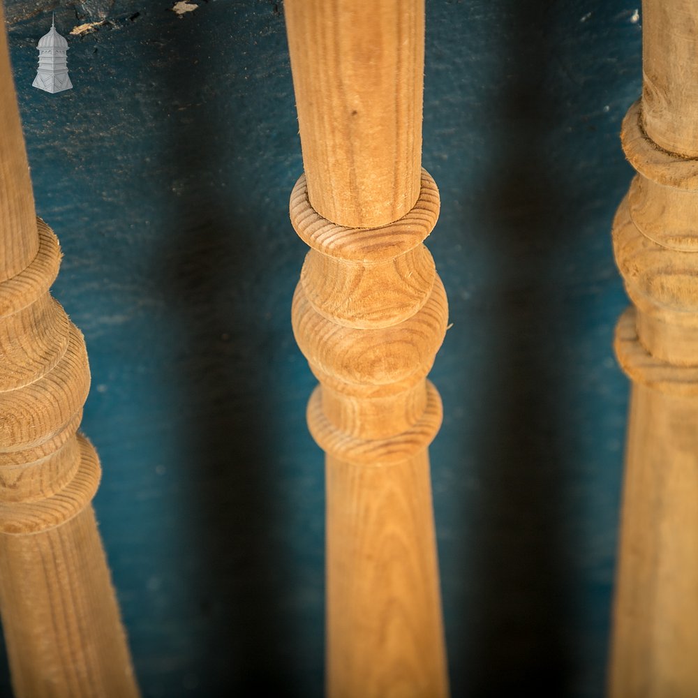 Turned Pine Balusters, Set of 14 Reclaimed