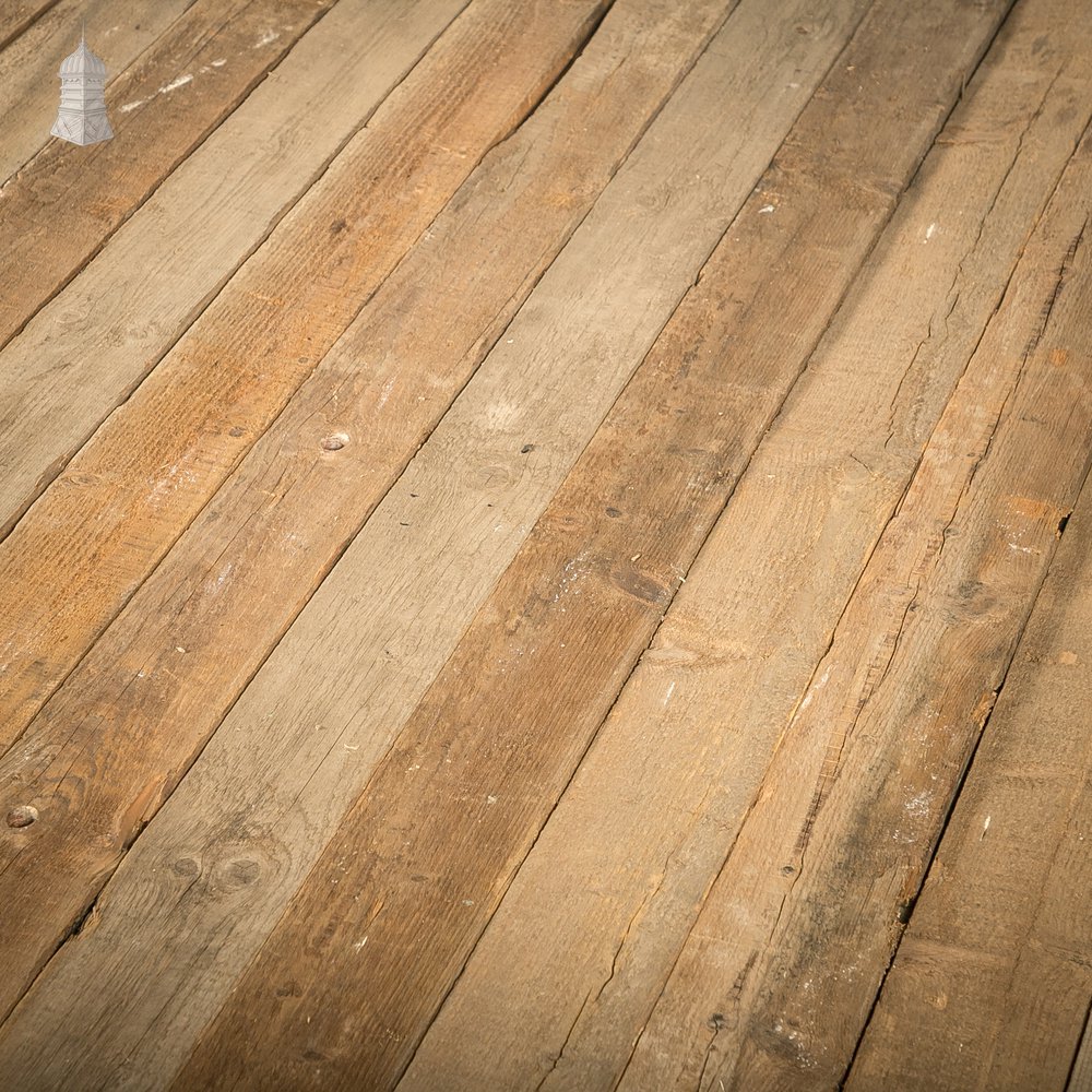 5" Inch Wide Pine Floorboards cut from Salvaged Floor Joists - Batch of 7.6 Square Metres