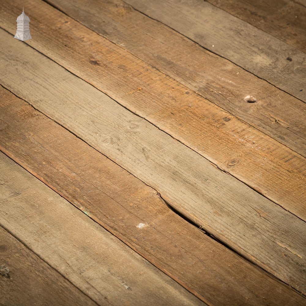 5" Inch Wide Pine Floorboards cut from Salvaged Floor Joists - Batch of 7.6 Square Metres