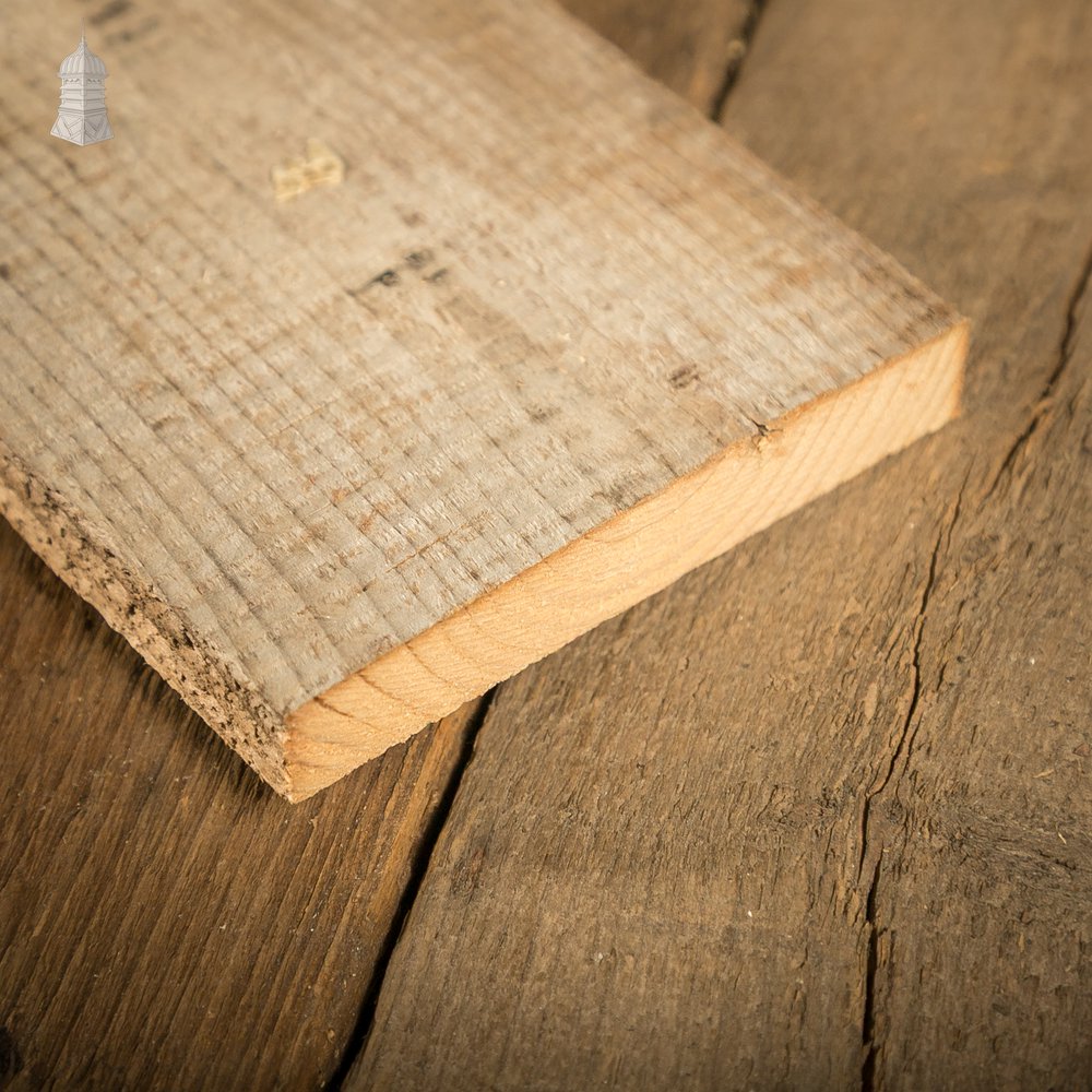 5" Inch Wide Pine Floorboards cut from Salvaged Floor Joists - Batch of 7.6 Square Metres
