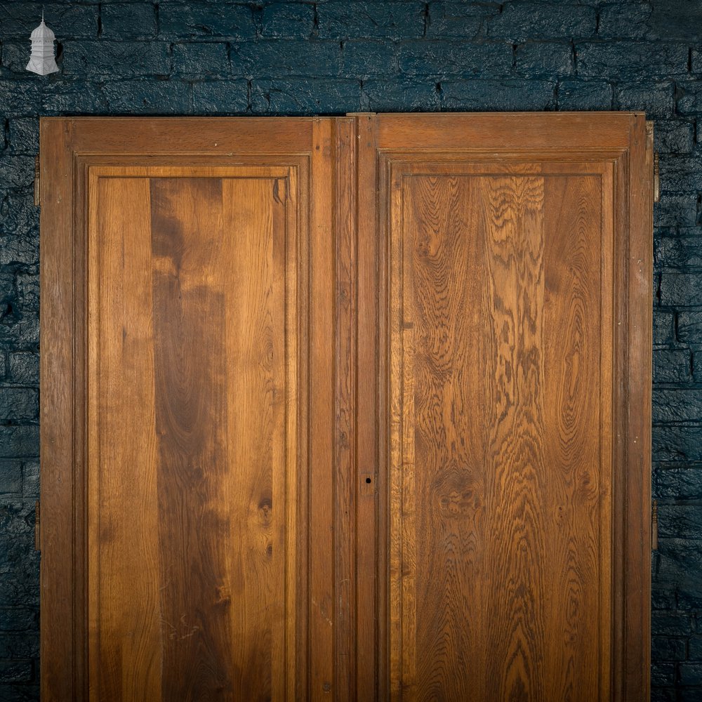 Oak Cupboard Doors, Moulded 2 Panel Pair