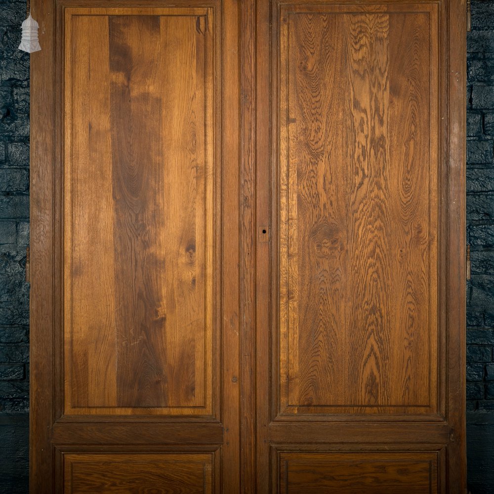 Oak Cupboard Doors, Moulded 2 Panel Pair