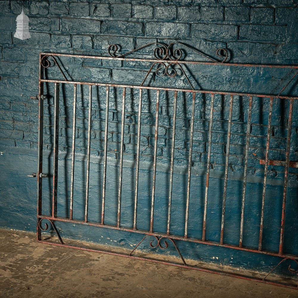 Double Driveway Gates, Wrought Iron with Scrollwork
