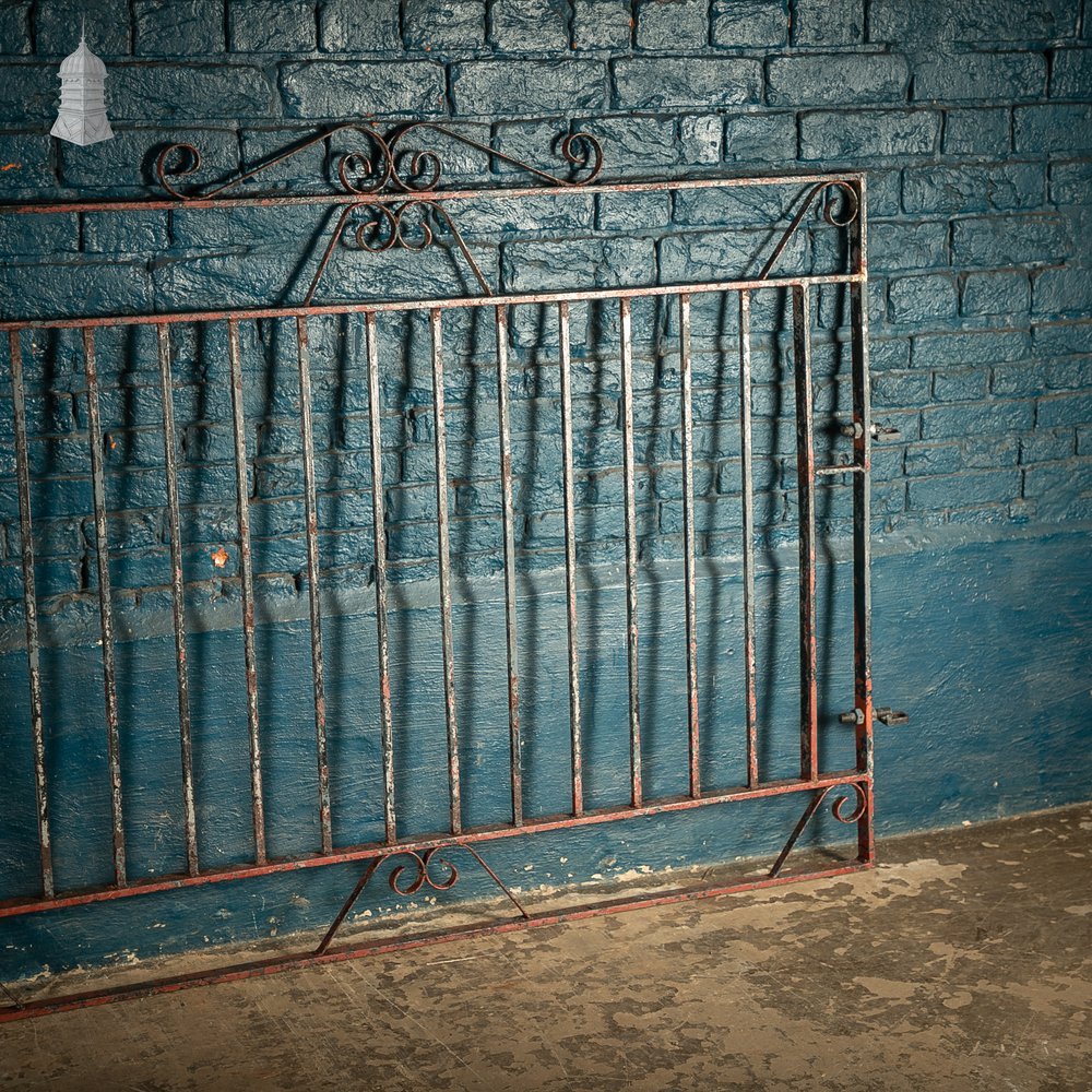 Double Driveway Gates, Wrought Iron with Scrollwork