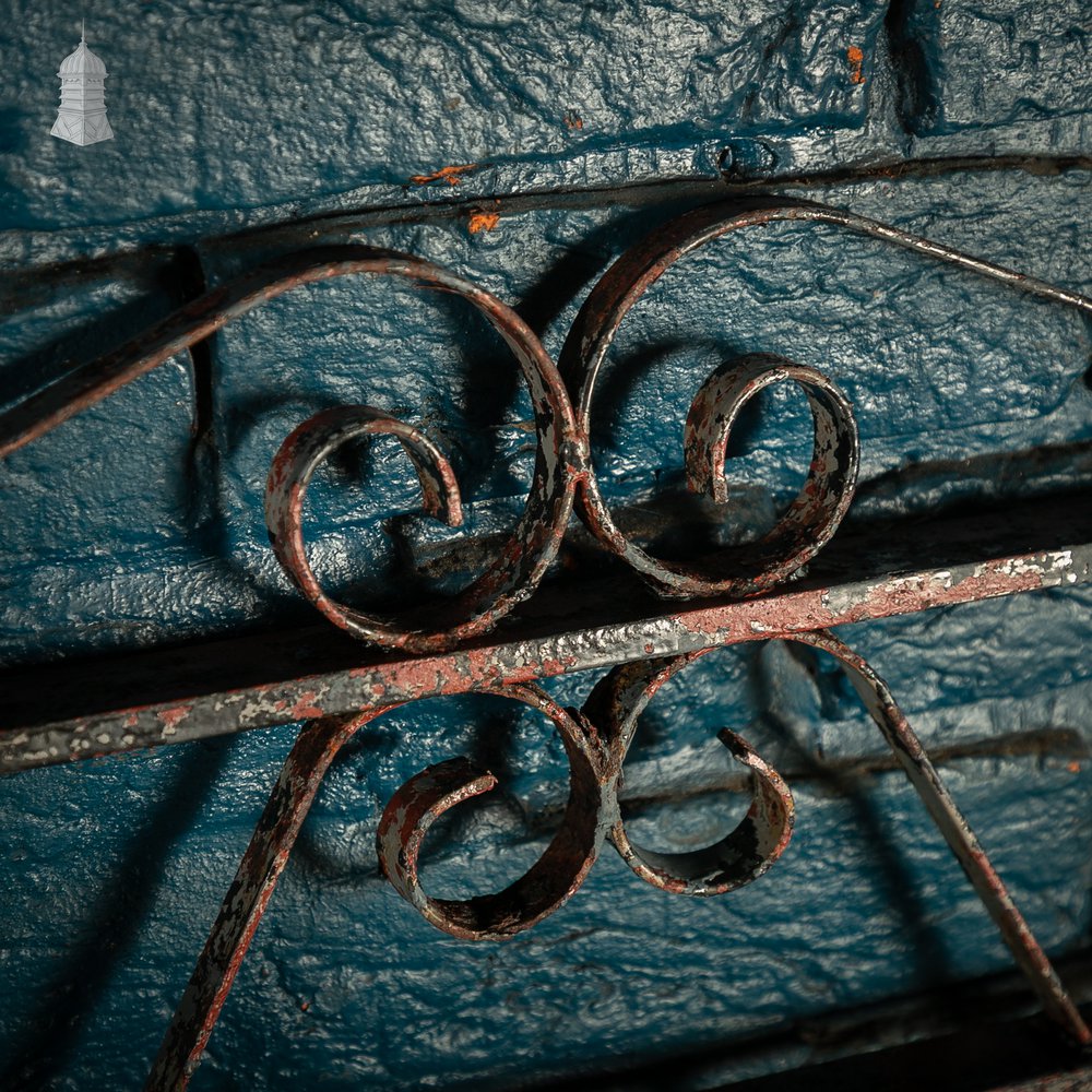 Double Driveway Gates, Wrought Iron with Scrollwork