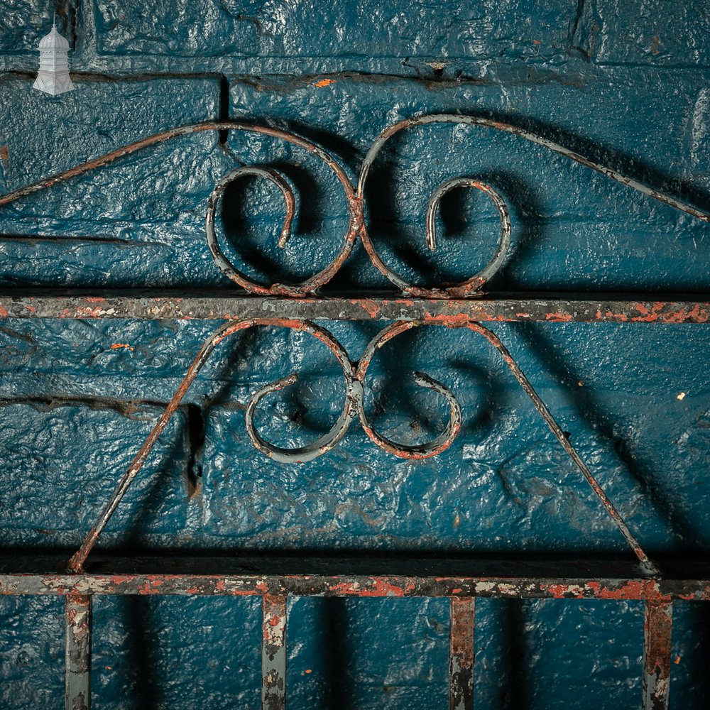 Double Driveway Gates, Wrought Iron with Scrollwork