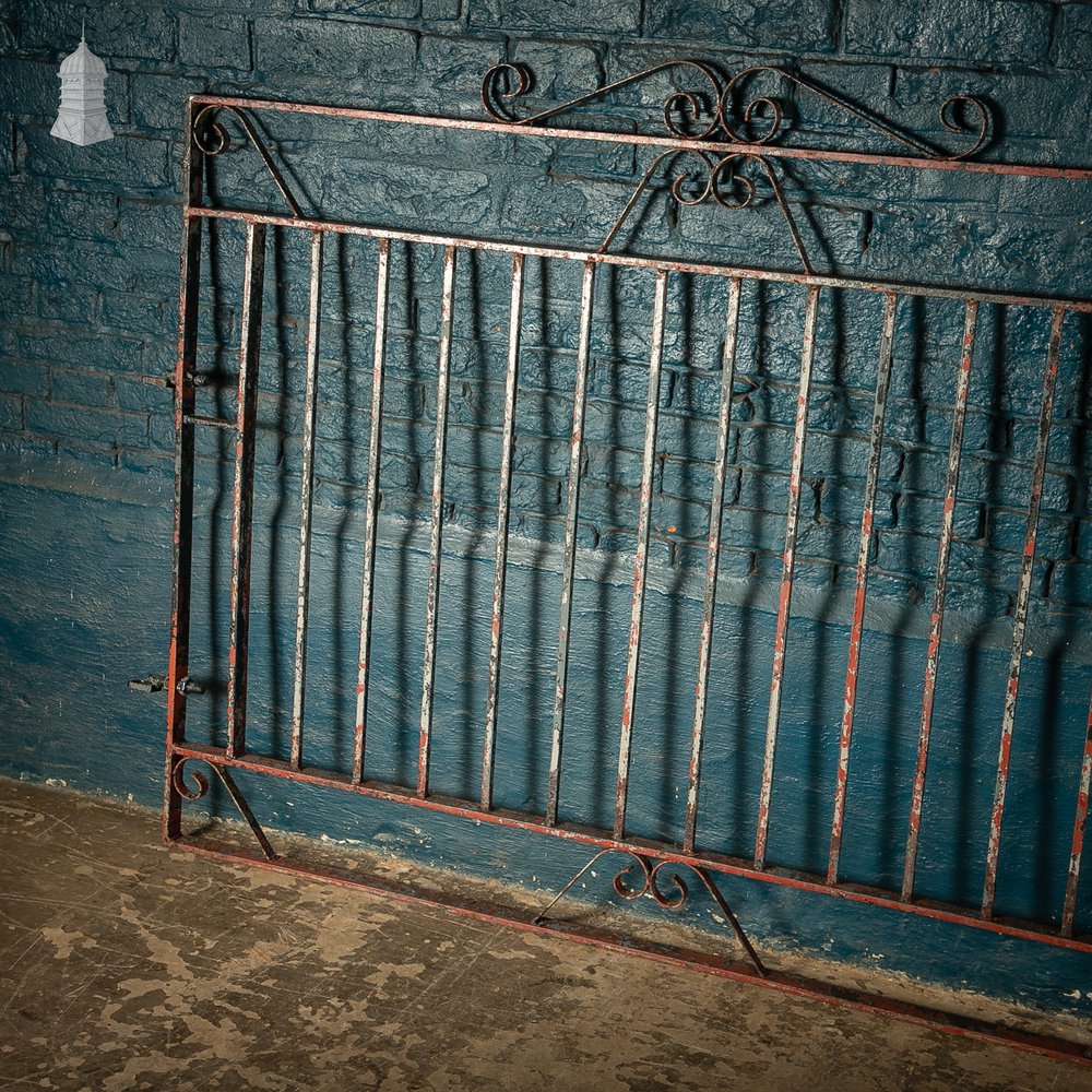 Double Driveway Gates, Wrought Iron with Scrollwork