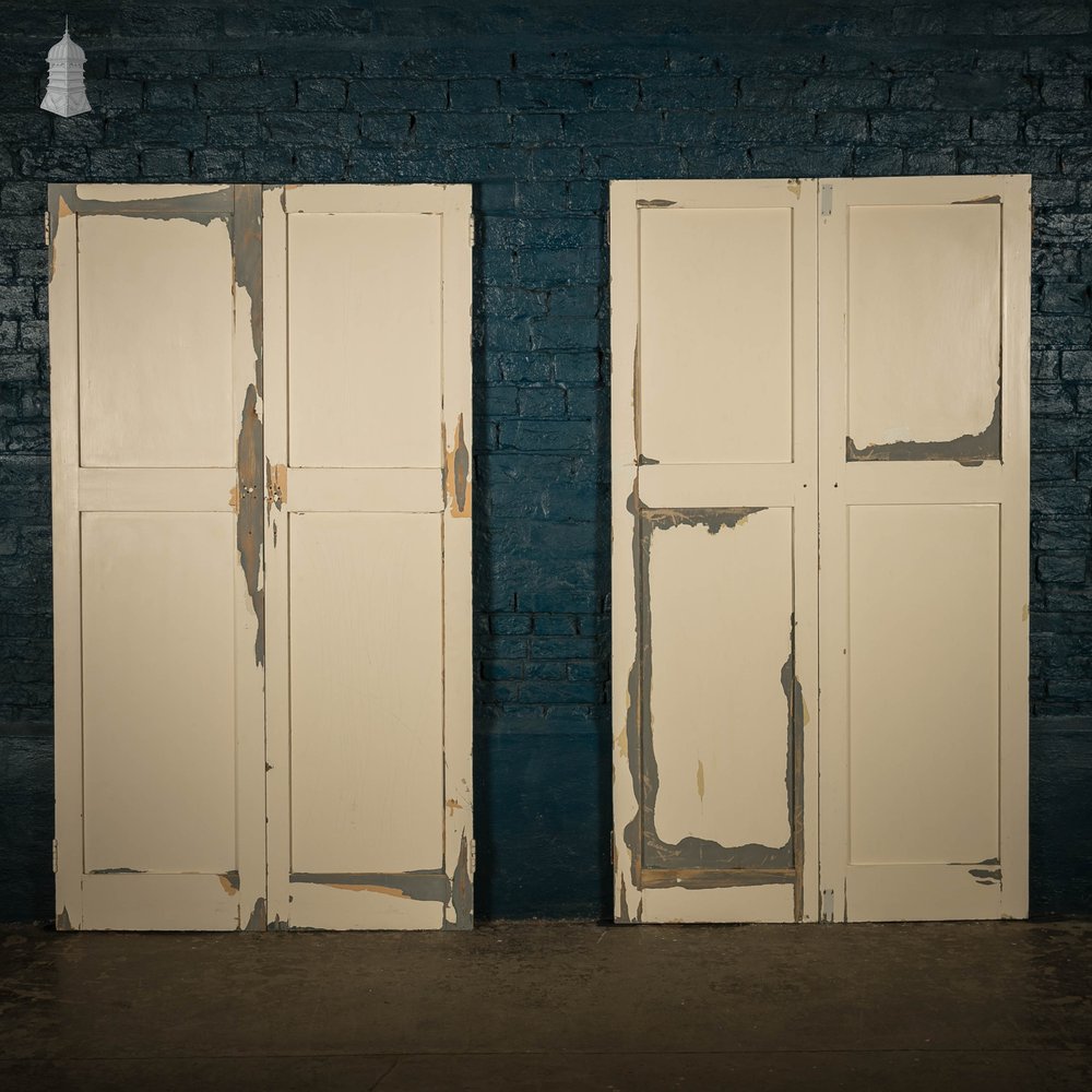 Pine Paneled Shutters, 2 Panel Shaker Style, Set of 2 Pairs