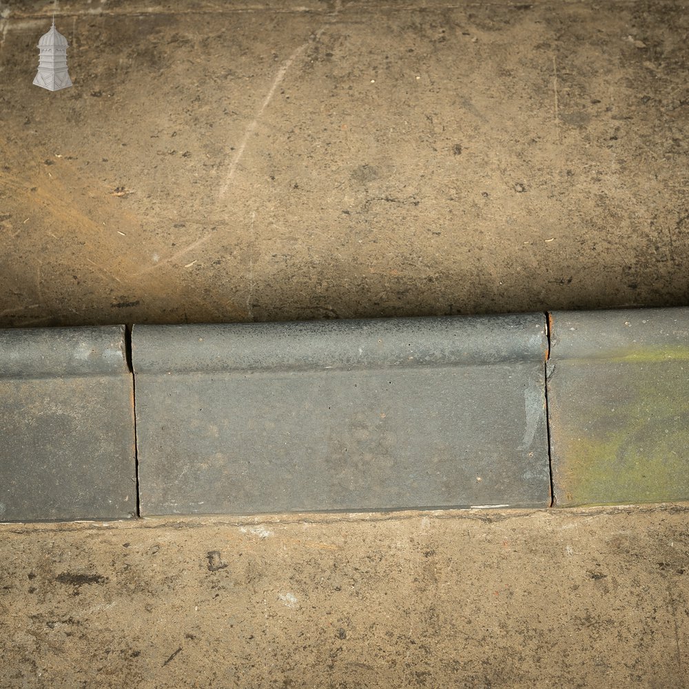 Staffordshire Blue Ridge, 18 Roll Top Tiles – A Run of 8 Metres