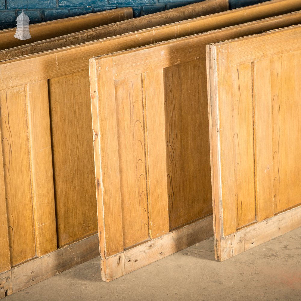 Pine Panelling,  Faux Woodgrain, 2 Panel - A Run of 8M