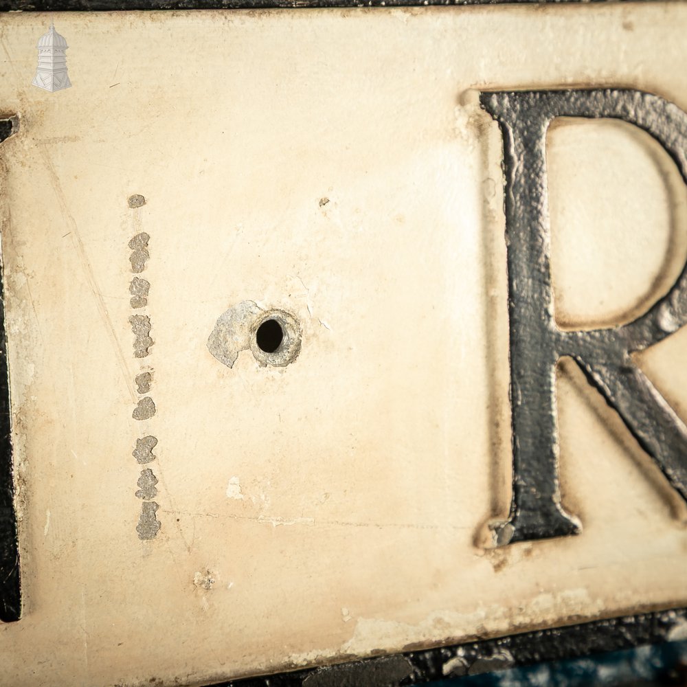 ROUEN ROAD Street Sign, Reclaimed Norwich City Street Name Plate