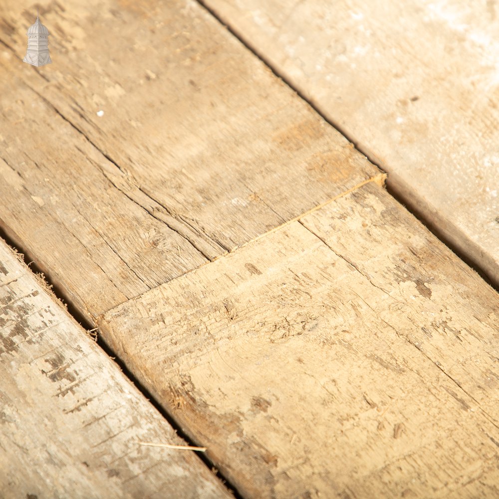 Pine Cladding or Floorboards, Skimmed White Painted Finish