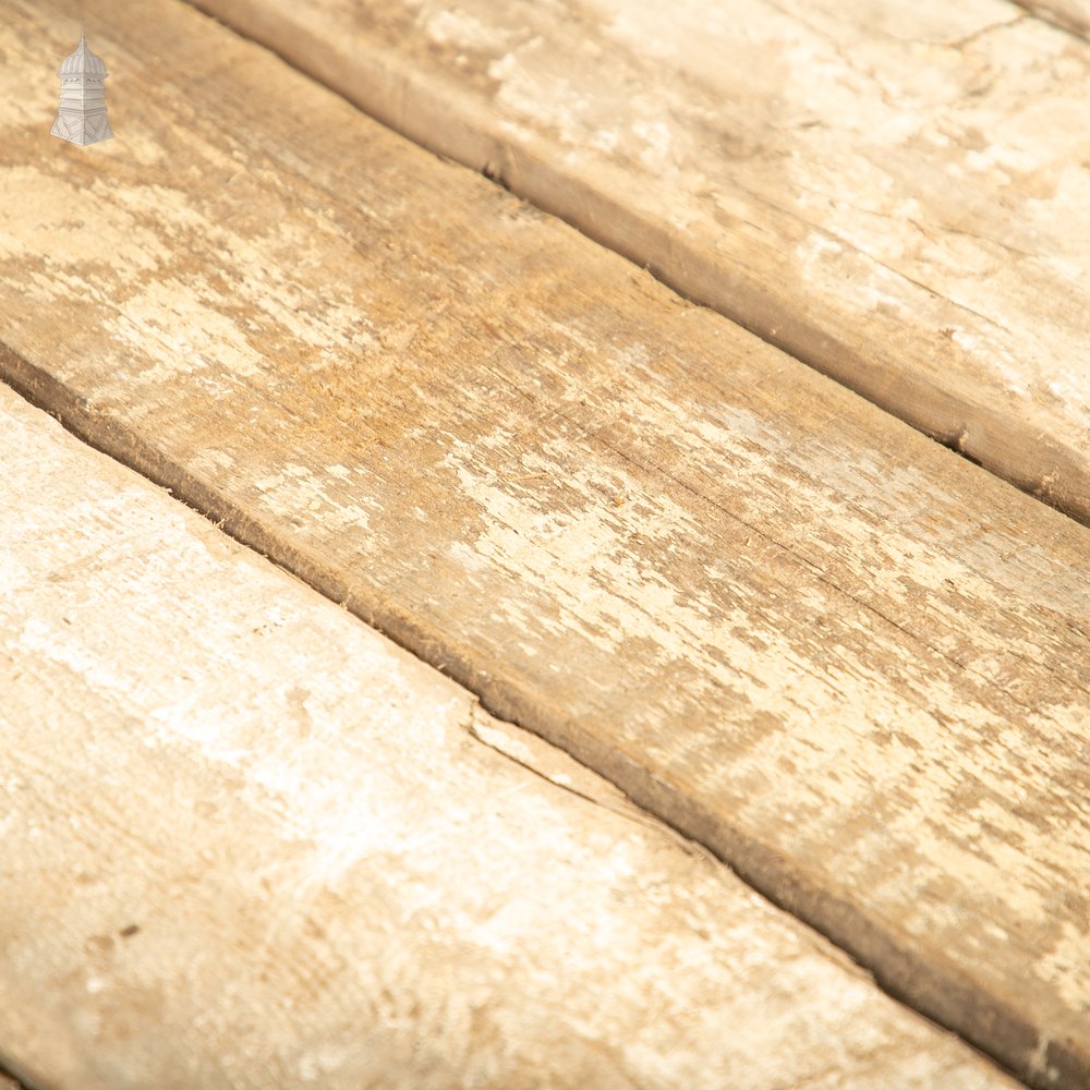 Pine Cladding or Floorboards, Skimmed White Painted Finish