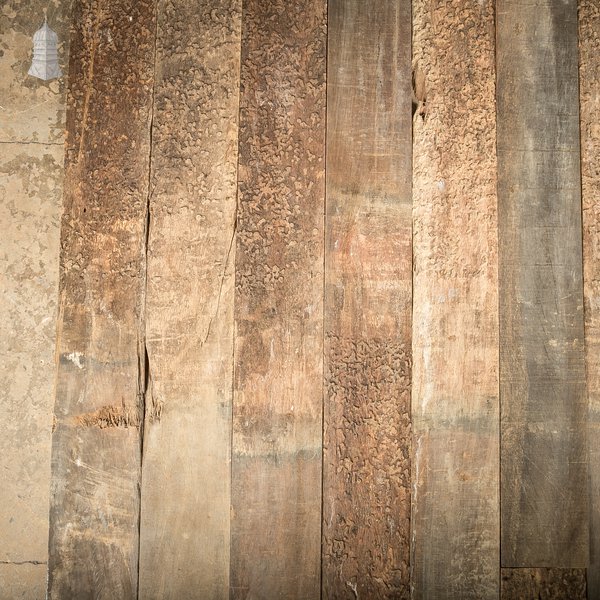 Ekki or Red Ironwood Cladding 13mm Thick, Cut from Riverbank Pilings - 46 Square Metres
