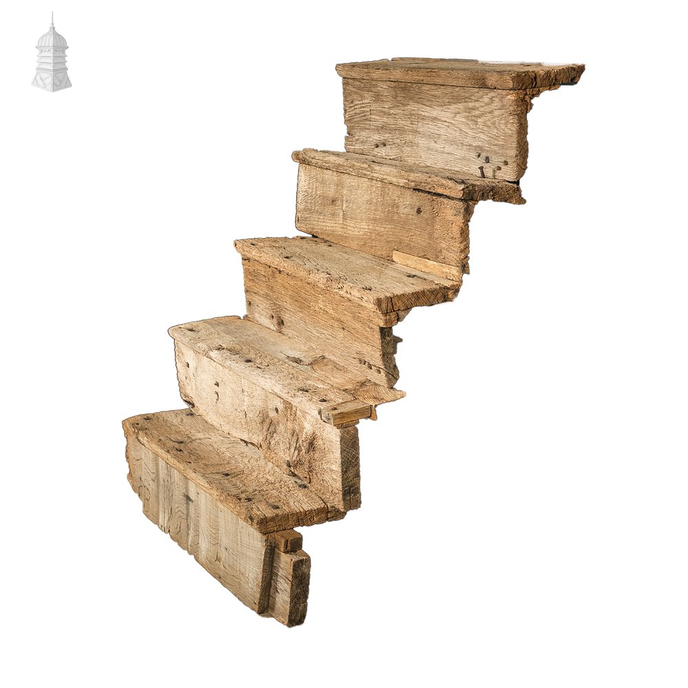 Rustic Oak Stair Treads