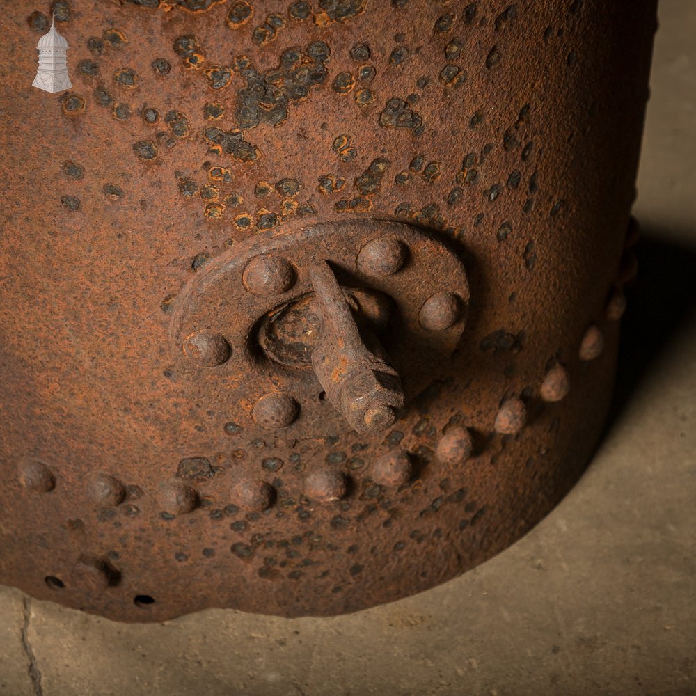 Antique Riveted Vertical Steam Boiler