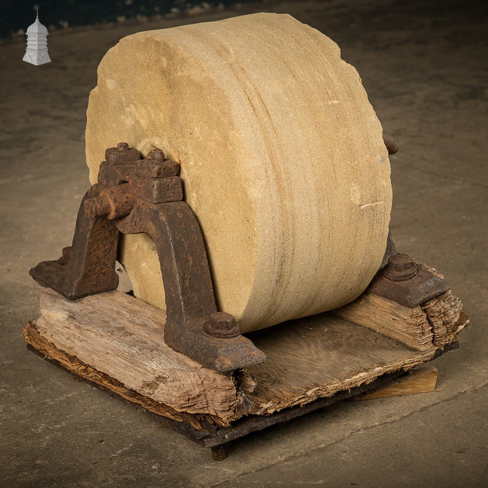 Sandstone 11" Grindstone on Cast Iron Frame