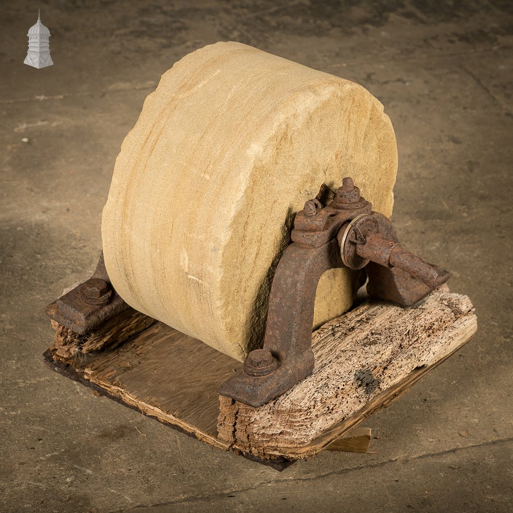 Sandstone 11" Grindstone on Cast Iron Frame