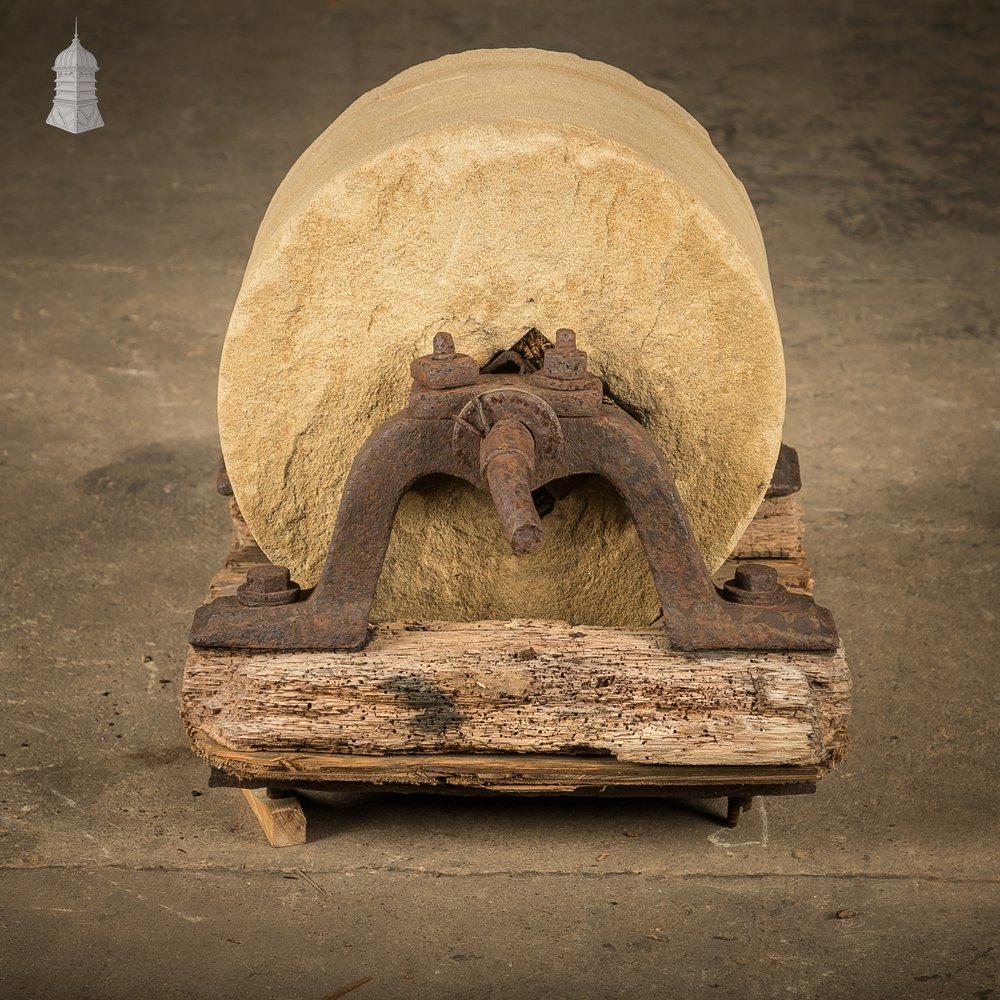 Sandstone 11" Grindstone on Cast Iron Frame