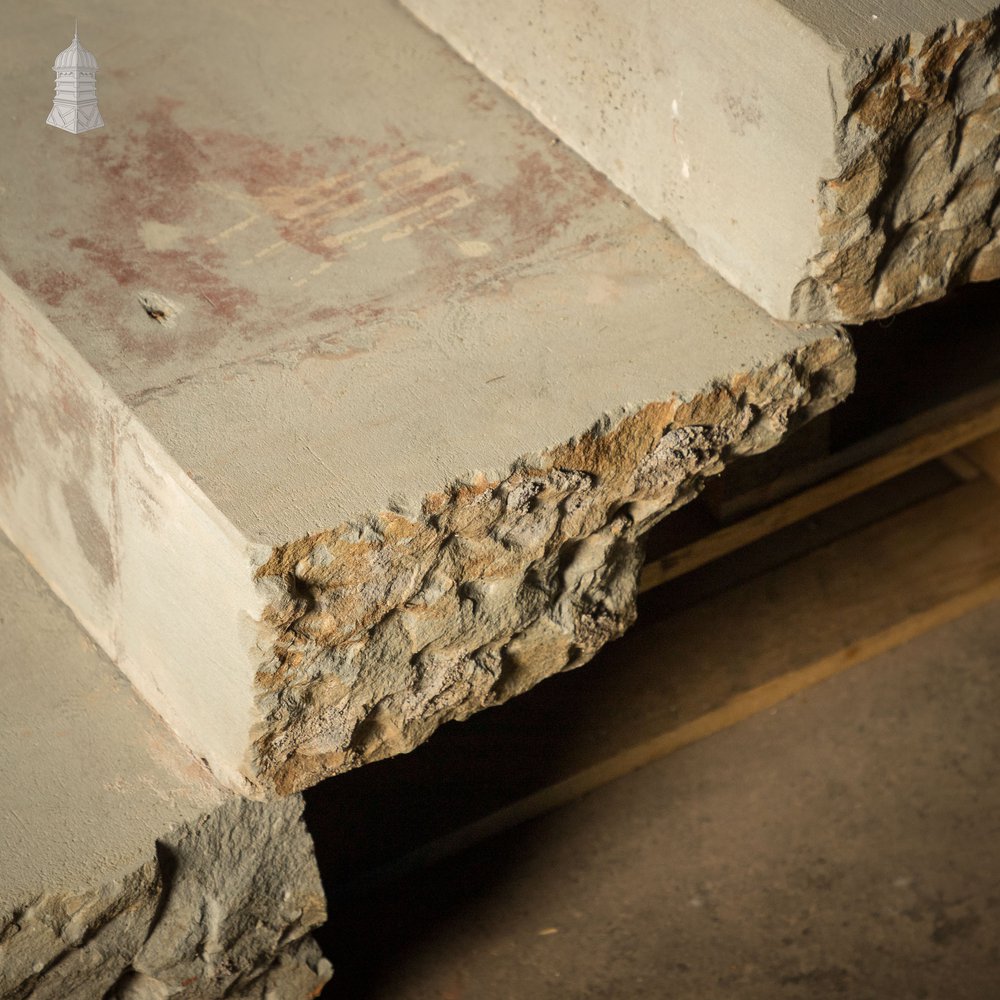 Staircase Treads, Soild York Stone, 6-Step Flight