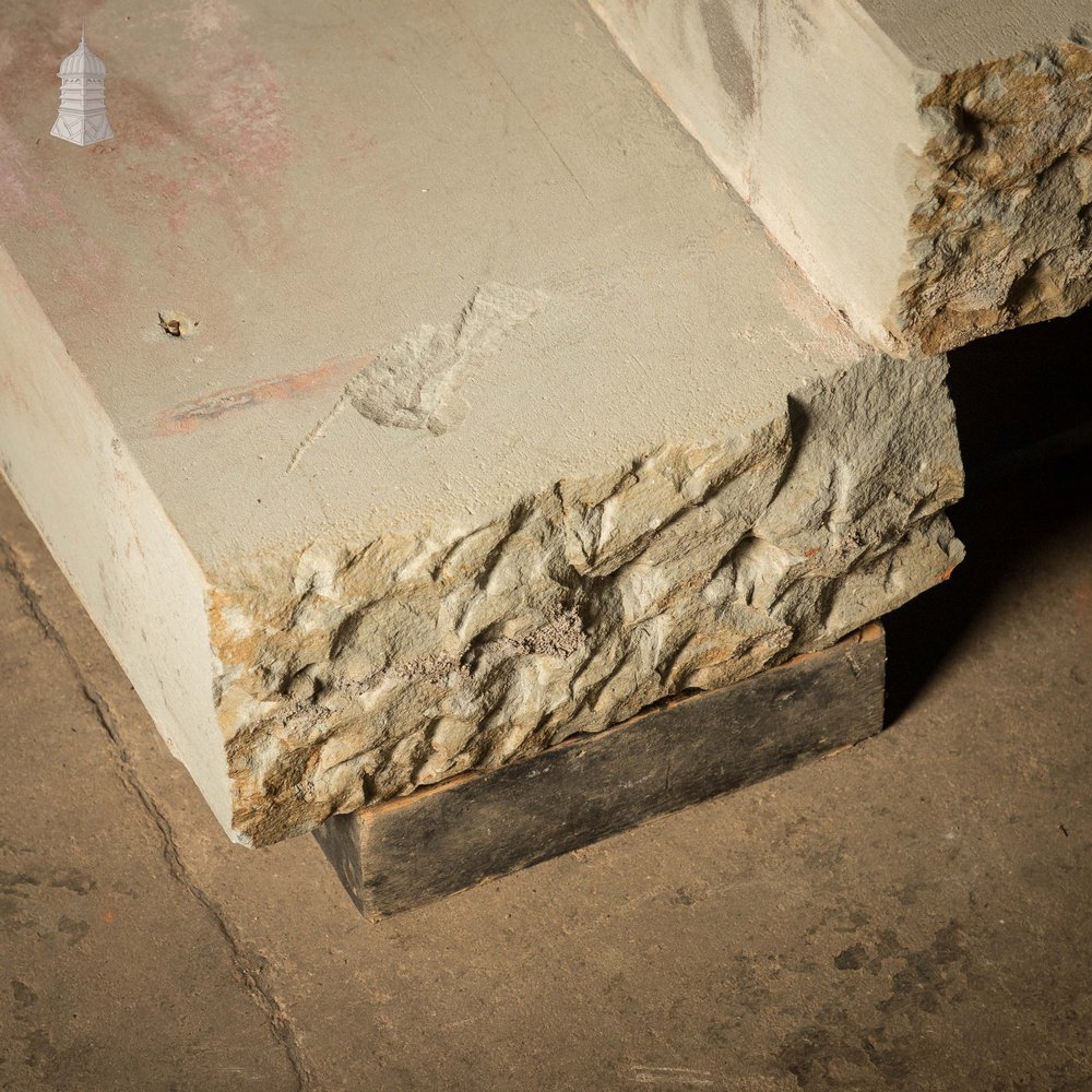 Staircase Treads, Soild York Stone, 6-Step Flight