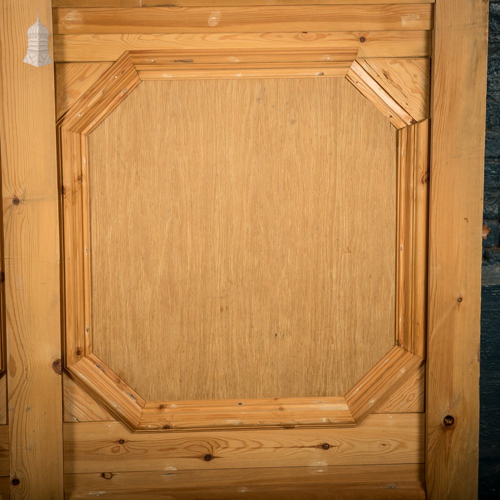 Half-Glazed Moulded Pine Architectural Partition Screen