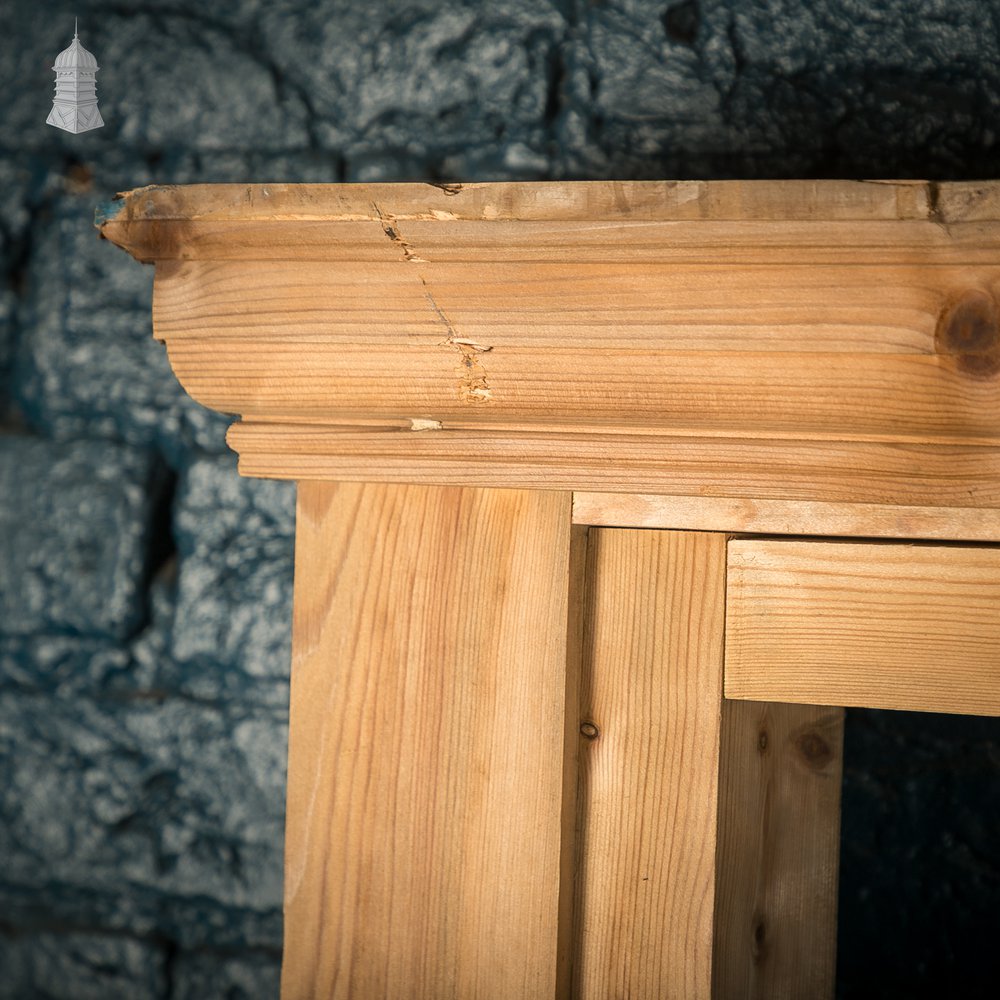 Half-Glazed Moulded Pine Architectural Partition Screen