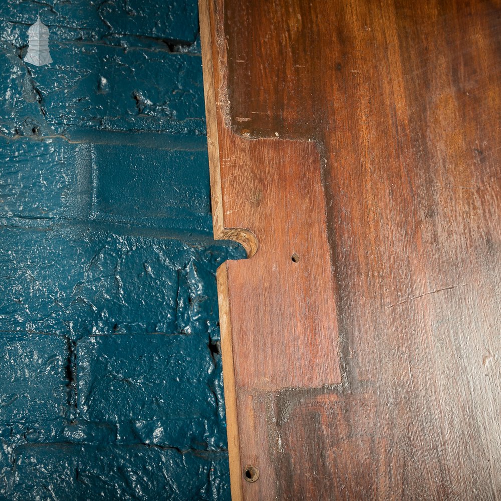 Iroko Worktop, 2.4 Metres Long Reclaimed from a School Science Lab