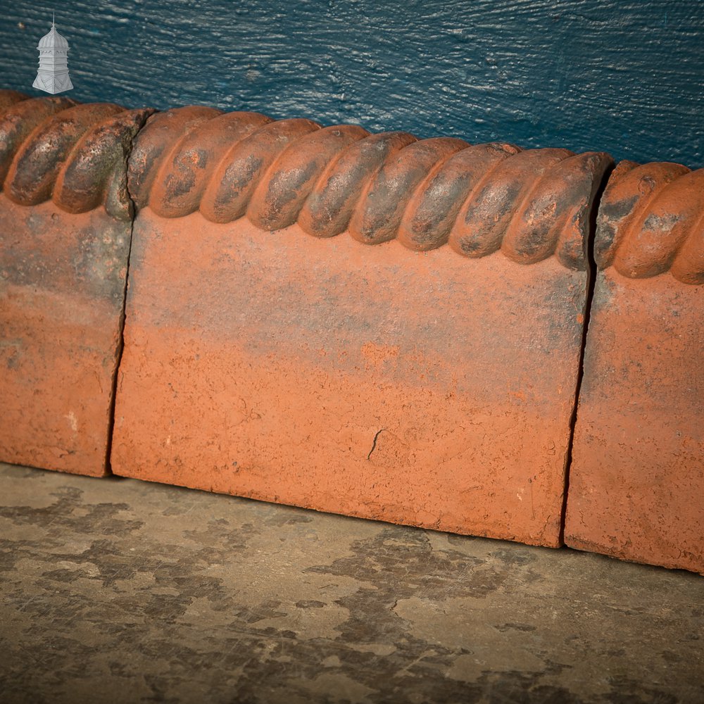 Terracotta Rope Top Garden Edging Tiles, 13.5 Linear Metres