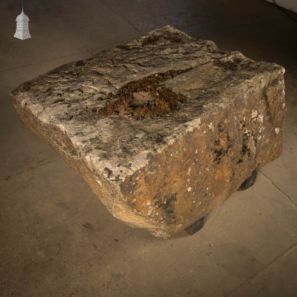 Large Sandstone Block, Reclaimed Approx. 2½ft x 2½ft