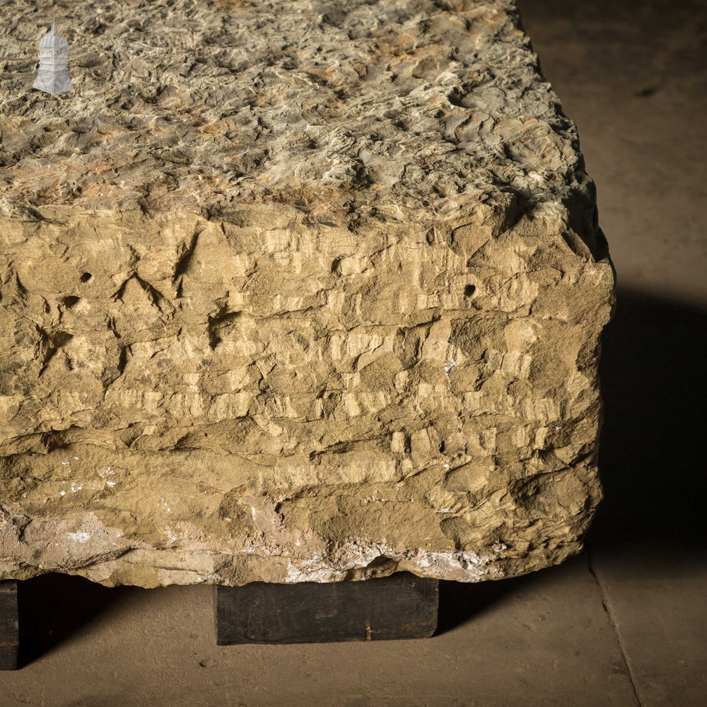 Sandstone Block, Roughly Hewn Square, Approx. 3ft x 3ft