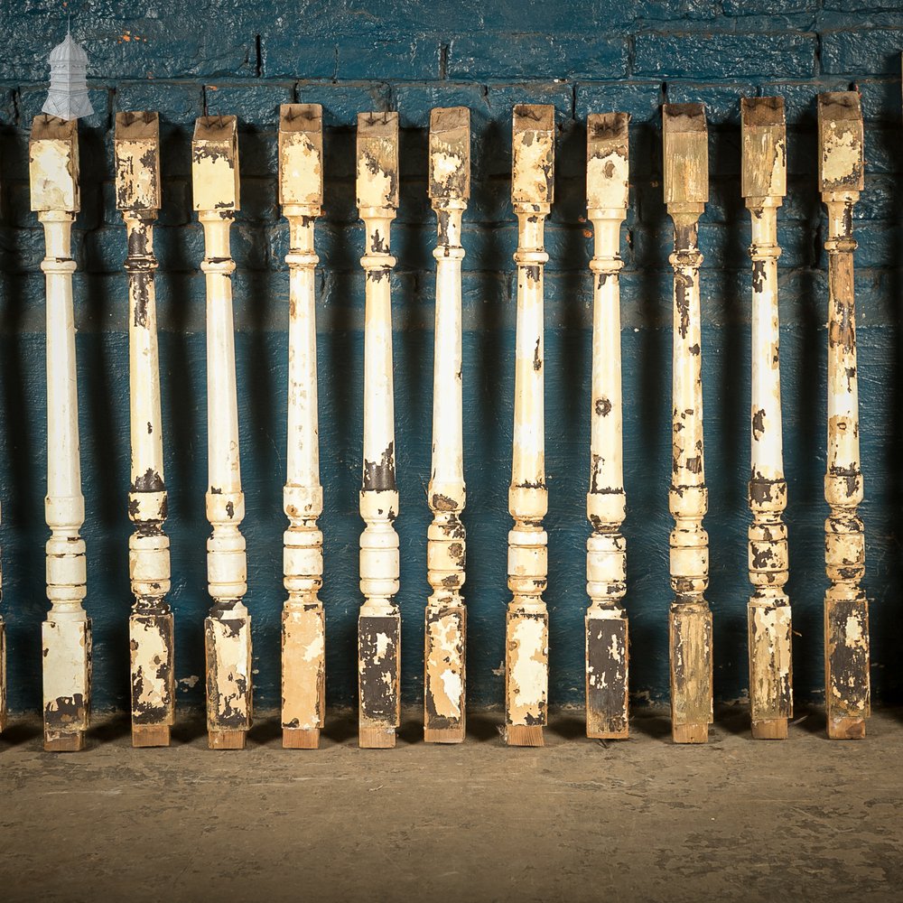 Turned Timber Balusters / Spindles, Set of 30 Reclaimed