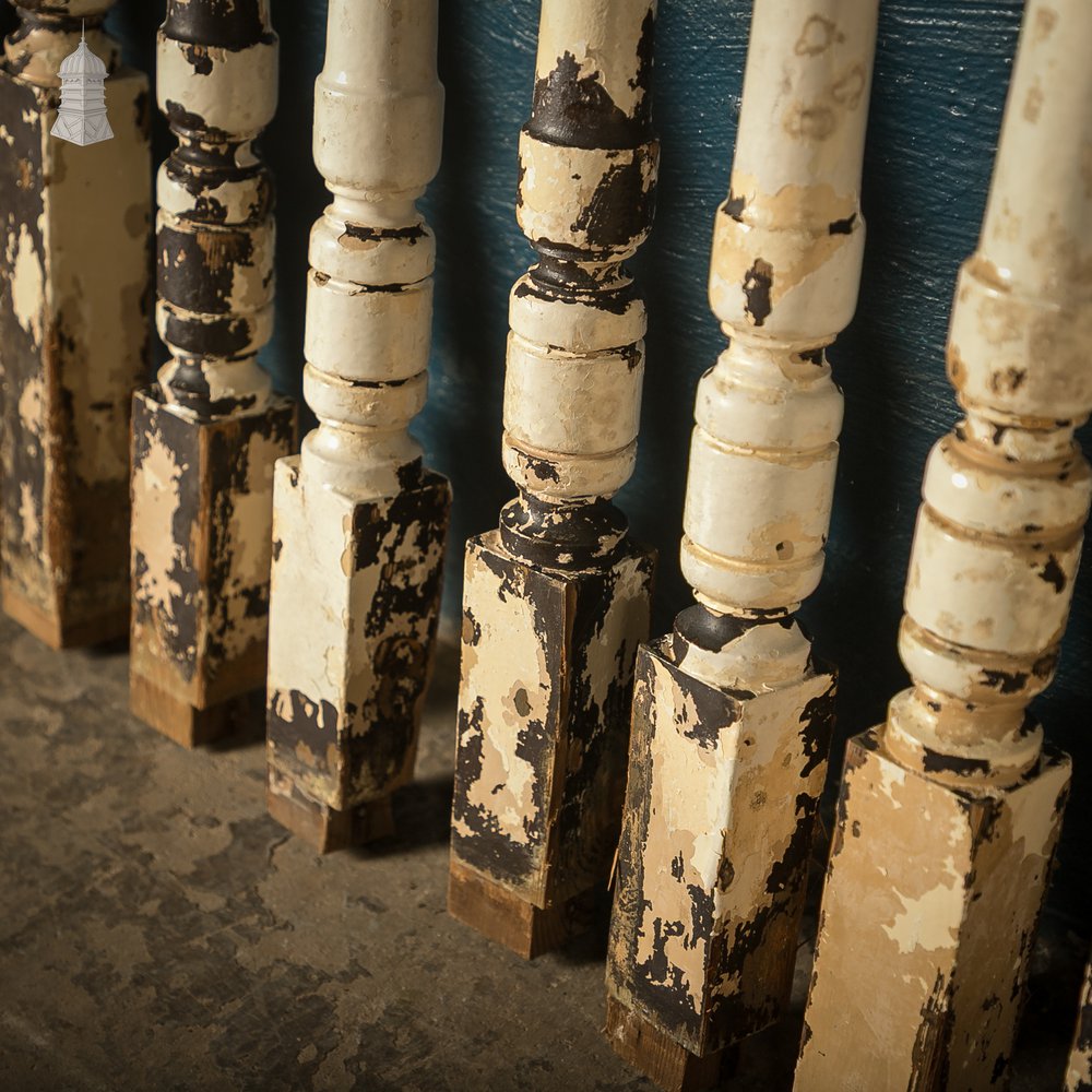 Turned Timber Balusters / Spindles, Set of 30 Reclaimed