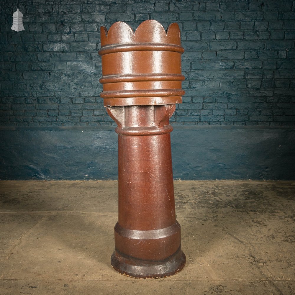 Large Chimney Pot, Salt Glaze